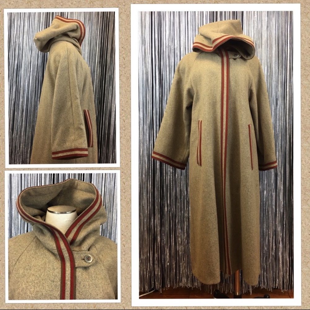 VINTAGE *superb condition* wool opera coat, M/L